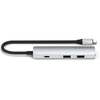 Satechi USB-C 4-in-1 Slim Multiport Adapter 4K - Silber