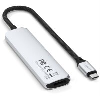 Satechi USB-C 4-in-1 Slim Multiport Adapter 4K - Silber