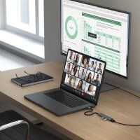 Satechi USB-C 4-in-1 Slim Multiport Adapter 4K - Space Grey
