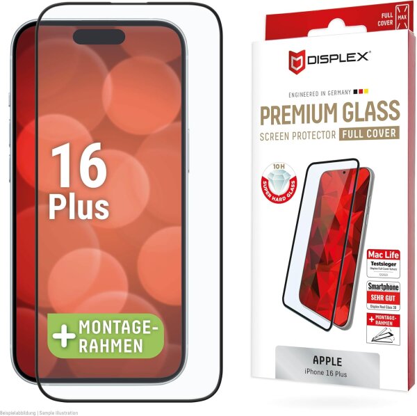 Displex Premium Glass Displayschutz für iPhone 16 Plus