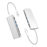 ADAM elements CASA Hub A01 6-in-1 für Apple MacBook & USB-C Notebooks - Silber
