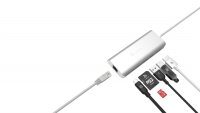ADAM elements CASA Hub A01 6-in-1 für Apple MacBook & USB-C Notebooks - Silber
