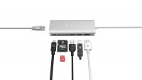 ADAM elements CASA Hub A01 6-in-1 für Apple MacBook & USB-C Notebooks - Silber