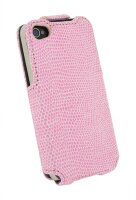4-OK Handytasche Klap - Pink für Apple iPhone 4 und 4S