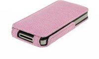 4-OK Handytasche Klap - Pink für Apple iPhone 4 und 4S
