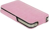 4-OK Handytasche Klap - Pink für Apple iPhone 4 und 4S