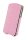 4-OK Handytasche Klap - Pink für Apple iPhone 4 und 4S