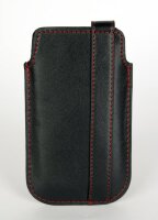 4-OK Handytasche Strip - Schwarz mit Rot TIP