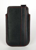 4-OK Handytasche Strip - Schwarz mit Rot TIP