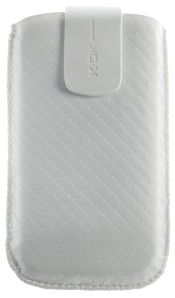 4-OK UP! Handytasche Carbon Weiss (TiP: 115 x 62 x 13mm)