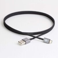 Juicies Micro-USB auf USB-Kabel Ladekabel 120cm - Schwarz