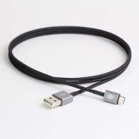 Juicies Micro-USB auf USB-Kabel Ladekabel 120cm - Schwarz