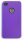 4-OK Cover Cristal Clear Back Housing Lila für Apple iPhone 4 und 4S