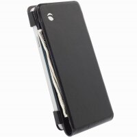 Krusell Leder Tasche Kalmar WalletCase 75997 für Samsung Galaxy Alpha in Schwarz