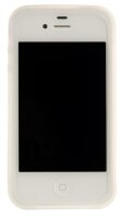 4-OK Silikon Tasche SiliColors für Apple iPhone 4 und 4S - Transparent Weiss