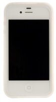 4-OK Silikon Tasche SiliColors für Apple iPhone 4 und 4S - Transparent Weiss