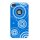 4-OK Protective Back Housing Cover Blue Waves für Apple iPhone 4 und 4S