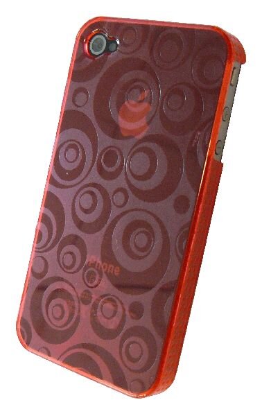 4-OK Glass Rose Flowers Pink für Apple iPhone 4 und 4S