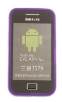 4-OK Silikon Tasche SiliColors für Samsung Galaxy Ace S5830 - Lila
