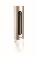 Netatmo Welcome - IP-Sicherheitskamera - Indoor - Verkabelt & Kabellos - Tisch/Bank - Schwarz - Gold - Aluminium