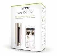 Netatmo Welcome - IP-Sicherheitskamera - Indoor - Verkabelt & Kabellos - Tisch/Bank - Schwarz - Gold - Aluminium