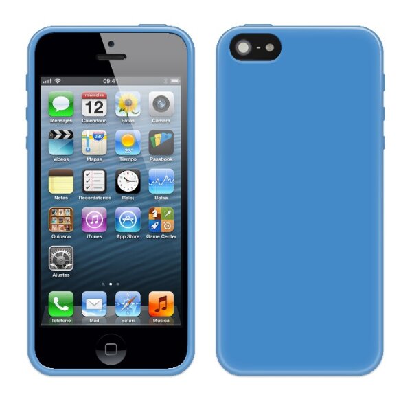 4-OK Protek Colors für Apple iPhone 5 in Blau