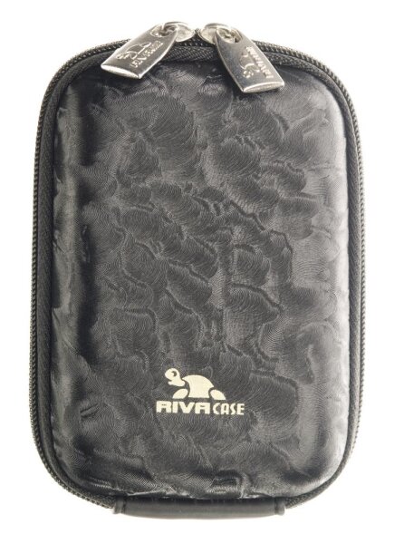 Riva 7022 PU Digital Case Schwarz Shiny Wave