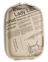 Riva 7023 PU Digital Case Silber Newspaper