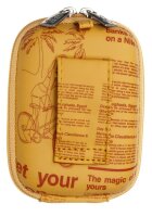 Riva 7103 (PU) Digital Kamera Case Tasche - Gelb (Newspaper)