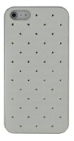 4-OK Cover Diamant Weiss und Silber für Apple iPhone 5