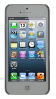 4-OK Cover Diamant Weiss und Silber für Apple iPhone 5