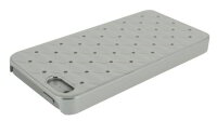 4-OK Cover Diamant Weiss und Silber für Apple iPhone 5
