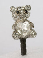 Sushimi Phone Cap Crystal Teddy (005)