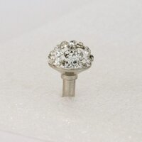 Sushimi Phone Cap white crystal mini ball (017)