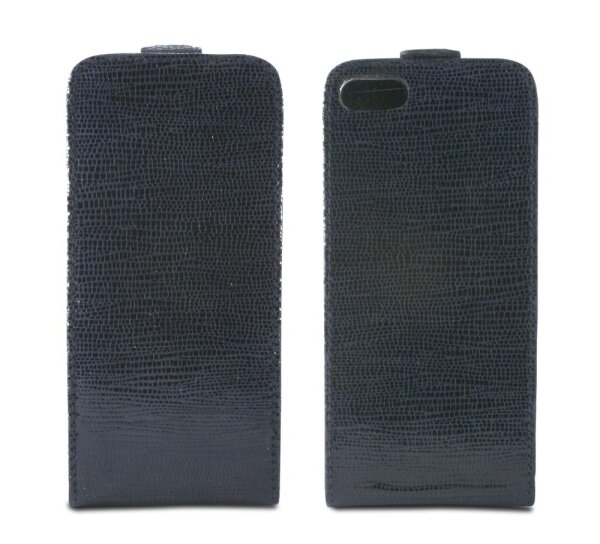TammyB Reptilia Tasche für Apple iPhone 5 in Dunkelblau