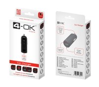 4-OK Power Charger Car mit USB-Ausgang 12/24V 1A
