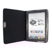 Tuff-Luv Type View Plus Ledertasche für Samsung Galaxy Tab 2 10.1" in schwarz