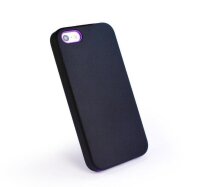 E-volve Twin Skiin Silikonhülle für Apple iPhone 5 (inkl. Displayschutz) - violett