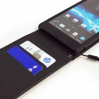 E-Volve Flip Tasche für Sony Xperia Z in Schwarz
