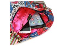 TLC Ladies Lulu Umhängetasche/Messenger Bag für 10 Zoll Tablets - Totenkopf - Blau