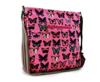 TLC Ladies Lulu Umhängetasche/Messenger Bag für 10 Zoll Tablets - Schmetterling - Pink
