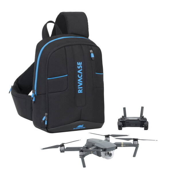 Riva Barneo 7870 Schultertasche für Minidrohne und Laptop 13.3 - Schwarz