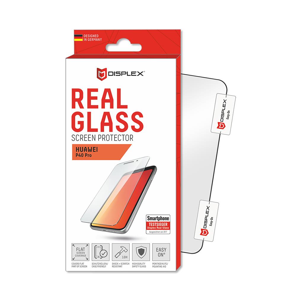 Displex Display Echt Glas 0,33mm 10H + Schutz Hülle für